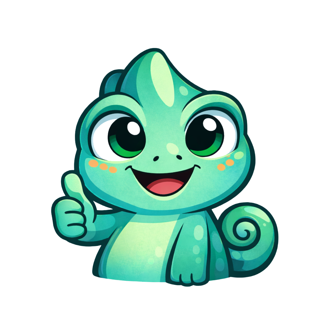 Cam giving a thumbs up